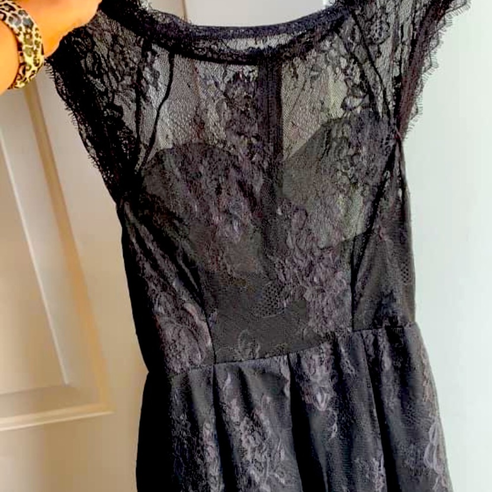 Black dress really pretty!